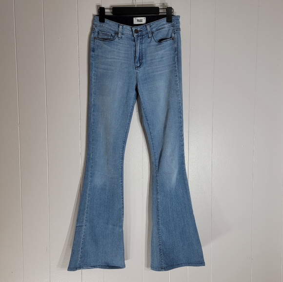 PAIGE Denim - Paige High Rise Bell Canyon Flare Leg Stretch Jeans Size 29
